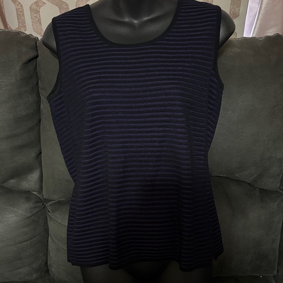 Ming Wang 2pc Purple and Black Cardigan - Picture 6 of 8